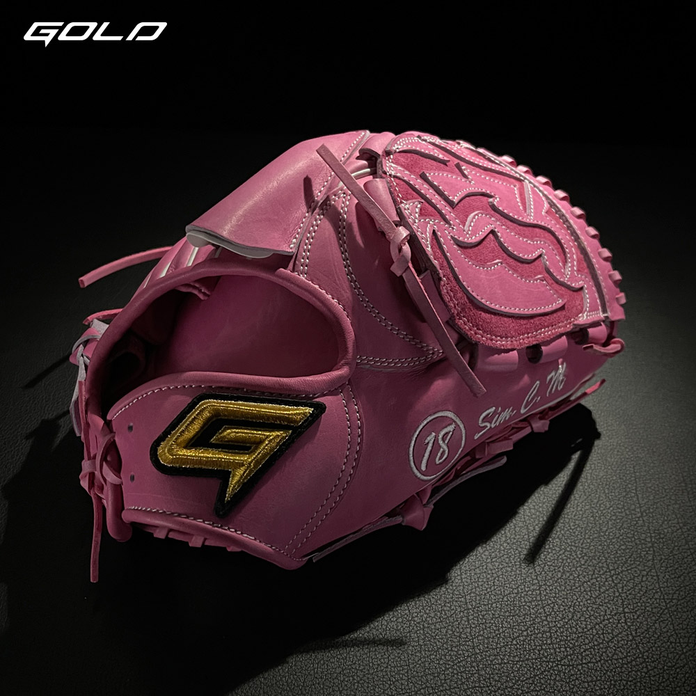 골드 GOLD 어센틱 투수 글러브  GBG-PROMP-012 (심창민 모델) 핑크